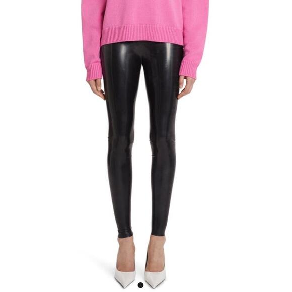 Versace Pants - Versace Lattice High Waist Latex Leggings Sz 38/ US 2/ XS